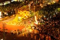 Vietnam: The new year celebration starts in Ho Chi Ming at the Eden place near the opera. From the Rex roof there is the best view Royalty Free Stock Photo