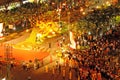 The new year celebration starts in Ho-Chi-Ming City at the Eden place near the opera. From the Rex roof there is the best view Royalty Free Stock Photo