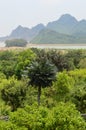 View over limestone karsts in Ninh Binh, Vietnam 