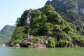 Majestic limestone Karsts, Trang An, Vietnam Royalty Free Stock Photo