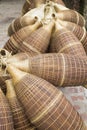 Vietnam old traditional fish trap made of bamboo Royalty Free Stock Photo