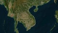 Vietnam outlined. Low-res satellite