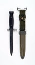 Vietnam period American M7 bayonet for M16 rifle Royalty Free Stock Photo