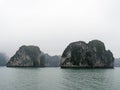 Vietnam, Quang Ninh Area, Halong Bay or Ha Long Bay Unesco World Heritage Site, The karst landscape Royalty Free Stock Photo