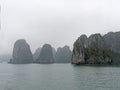 Vietnam, Quang Ninh Area, Halong Bay or Ha Long Bay Unesco World Heritage Site, The karst landscape Royalty Free Stock Photo