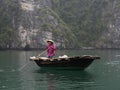 Vietnam, Quang Ninh Area, Halong Bay or Ha Long Bay Unesco World Heritage Site, Vung Vieng Fishing Floating Village Royalty Free Stock Photo