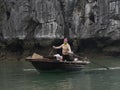 Vietnam, Quang Ninh Area, Halong Bay or Ha Long Bay Unesco World Heritage Site, Vung Vieng Fishing Floating Village Royalty Free Stock Photo