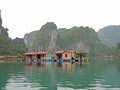 Vietnam, Quang Ninh Area, Halong Bay or Ha Long Bay Unesco World Heritage Site, Vung Vieng Fishing Floating Village Royalty Free Stock Photo