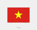 Vietnam Rectangle flag icon with shadow