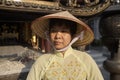 Vietnamese woman with Ao Dai dress in Bac Ninh Province