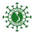 Vietnam Reopening Stamp.