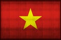 Vietnam rusty flag illustration