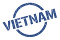 Vietnam stamp. Vietnam grunge round isolated sign. Royalty Free Stock Photo