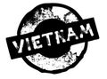 Vietnam stamp on white Royalty Free Stock Photo