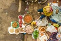 Vietnam street market lady seller