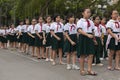 Vietnam students marching