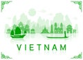 Vietnam Travel Landmarks.