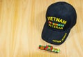 Vietnam Veteran Hat & Service Ribbons