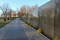 Vietnam Veterans Memorial Wall Washington DC Royalty Free Stock Photo