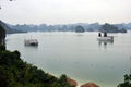 Vietnam - View of Ha Long Bay with cruise boats