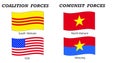 Vietnam war flags and coalitions