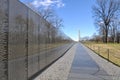 Vietnam War Memorial with Lincoln Memorial in Background