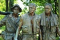 Vietnam war veterans memorial in Washington DC Royalty Free Stock Photo