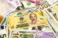 Vietnam and world currency money banknote Royalty Free Stock Photo