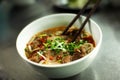 Vietnamese beef noodle soup called pho