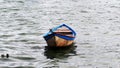 Vietnamese boat in the water without people Royalty Free Stock Photo