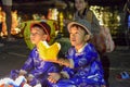 Vietnamese boys selling offerings, Hoi An, Vietnam Royalty Free Stock Photo