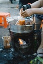Vietnamese braised beef offal or beef offal stew pha lau : It`s a popular snack in southern Vietnam, Vietnamese street food