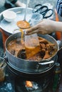 Vietnamese braised beef offal or beef offal stew pha lau : It`s a popular snack in southern Vietnam, Vietnamese street food