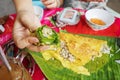 Vietnamese crepe (Banh Xeo), Ben Tre Province, Vietnam