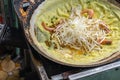 Vietnamese crepe stuffed with shrimp and bean sprouts- Banh Xeo