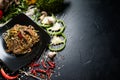 Vietnamese cuisine food rice noodle vegetable beef Royalty Free Stock Photo