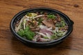 Vietnamese cuisine - Pho Bo soup Royalty Free Stock Photo