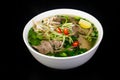 Vietnamese cuisine Pho Bo soup Royalty Free Stock Photo