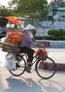 Vietnamese dustwoman, Saigon, Vietnam