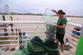 Vietnamese fisherman couple