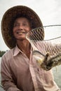 Vietnamese Fisherman with his Catch