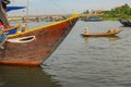 Vietnamese fishing boat painted eye on bow