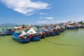 Vietnamese fishing boats in the port