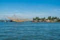 Vietnamese fishing boats on the Vin Cura Dai river near Hoi An