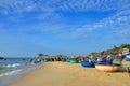 Vietnamese fishing village Royalty Free Stock Photo