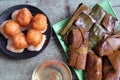 Vietnamese food, banh nam, banh bot loc Royalty Free Stock Photo