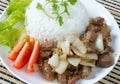 Vietnamese food, bo luc lac, beef Royalty Free Stock Photo