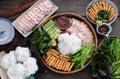 Vietnamese food, bun dau mam tom