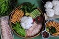 Vietnamese food, bun dau mam tom