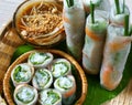 Vietnamese food, goi cuon, salad roll